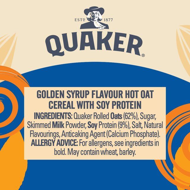 Quaker Oat So Simple Protein Porridge Cereal Pot Golden Syrup   63g GOODS M&S   