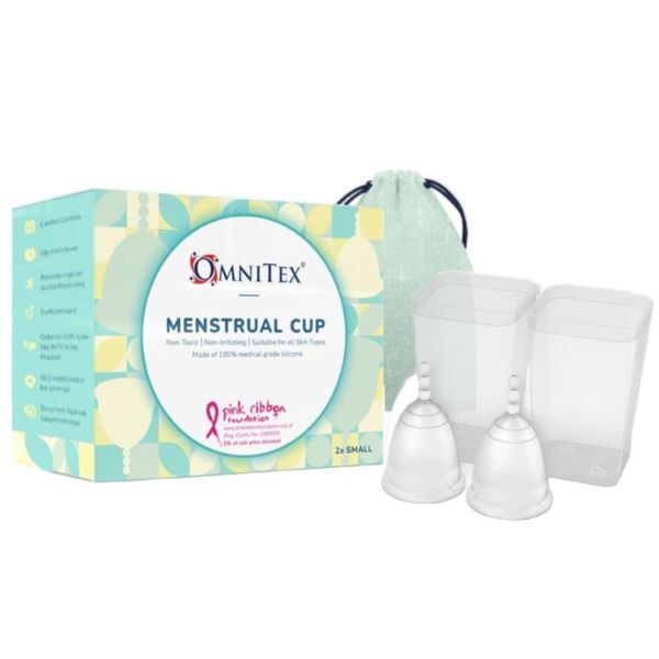 Omnitex Menstrual / Period Cups - 2pk (2x Small Cups) GOODS Superdrug   