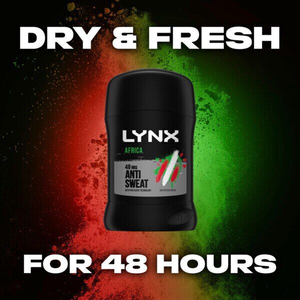 Lynx 48 Hour Anti-Perspirant Stick Deodorant Africa 50ml GOODS Superdrug   