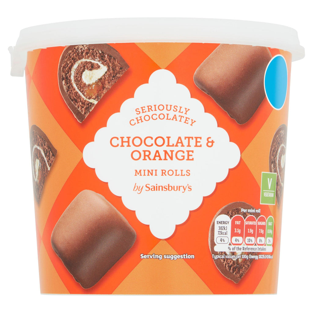 Sainsbury's Chocolate Orange Mini Rolls Cake Bites Tub 265g