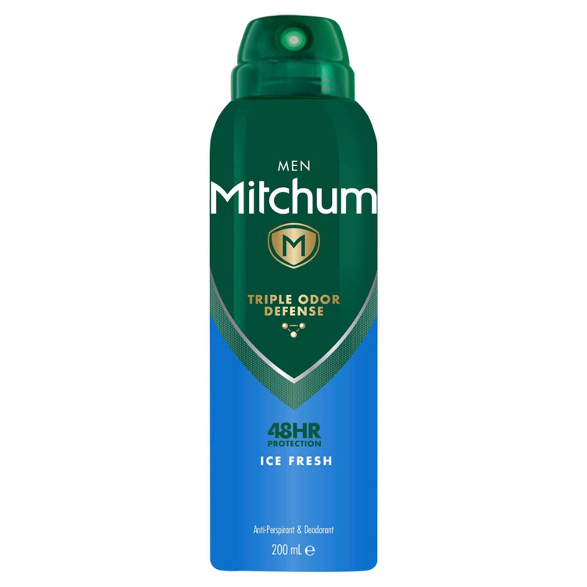 Mitchum Men Triple Odor Defense Protection Ice Fresh Anti-perspirant & Deodorant 200ml deodorants & body sprays Sainsburys   