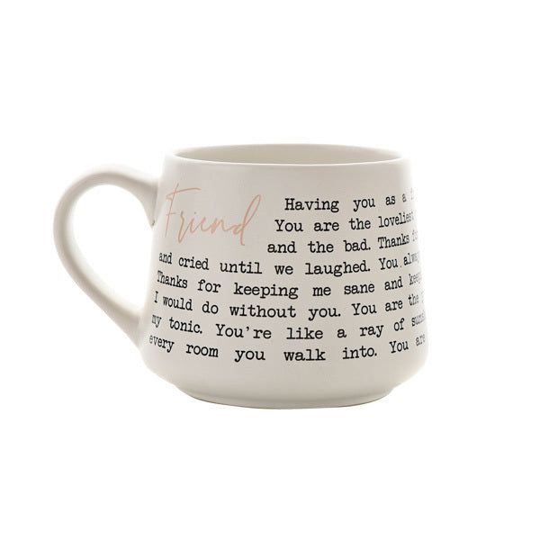 Moments Stoneware Mug - Friend