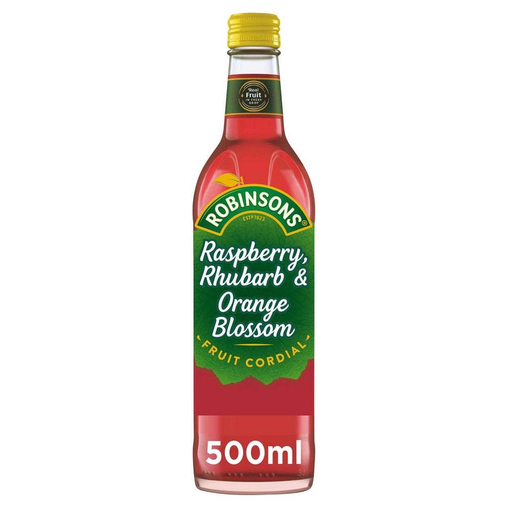 Robinsons Raspberry, Rhubarb & Orange Blossom Fruit Cordial 500ml