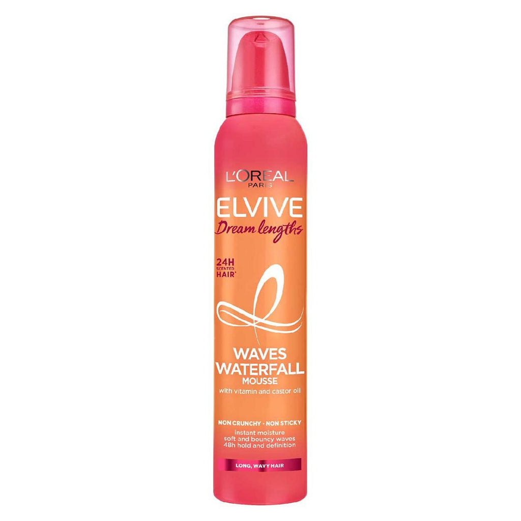 L'Oreal Paris Elvive Dream Lengths Waterfall Mousse for Long, Curly Hair 200ml