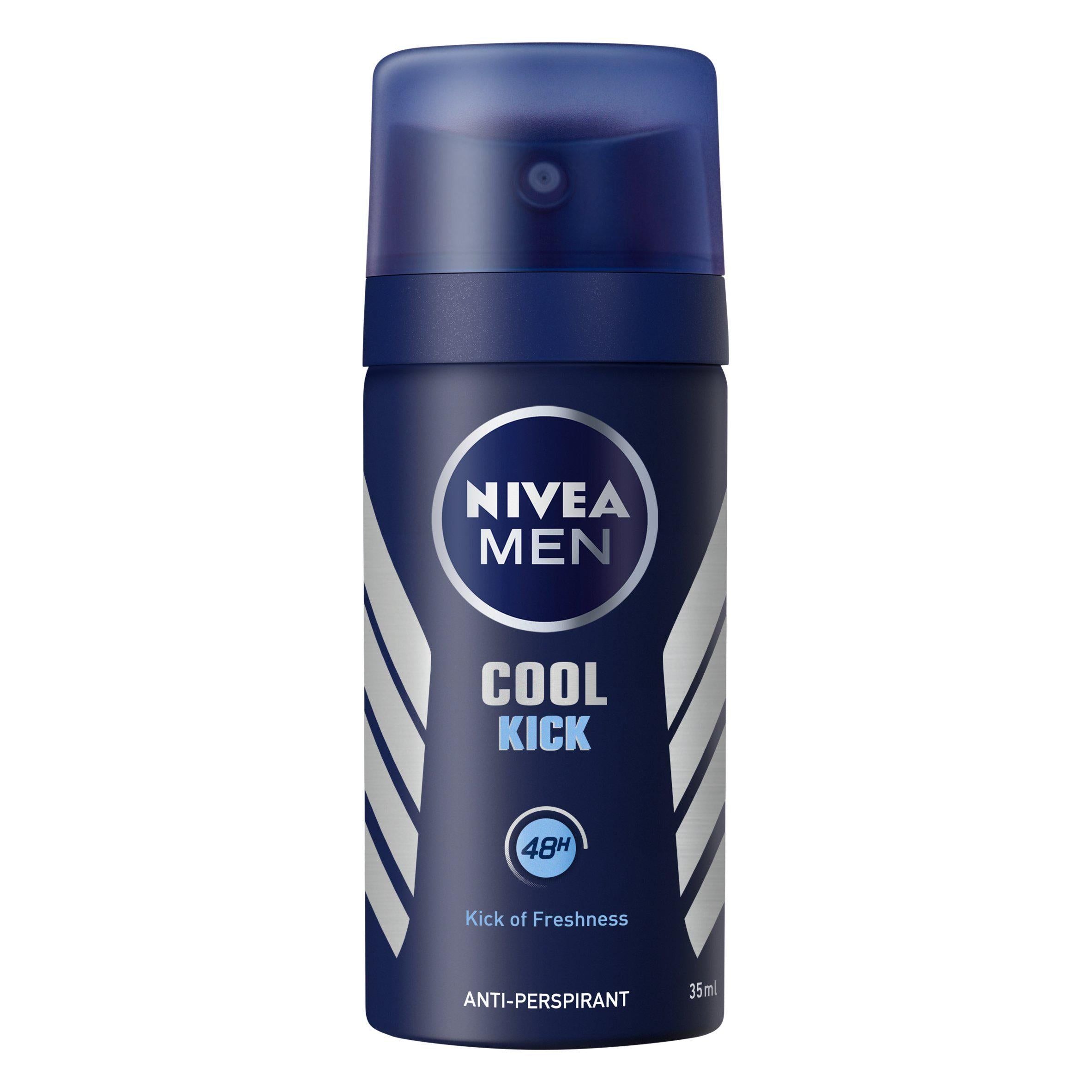 Nivea Men Cool Kick Anti Perspirant Deodorant Spray 35ml deodorants & body sprays Sainsburys   