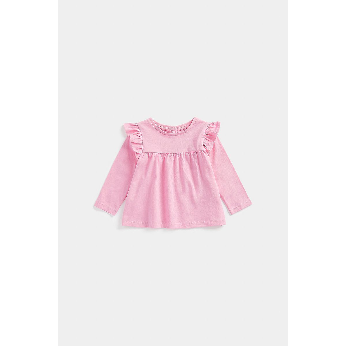 Mothercare Pink Long-Sleeve Frill T-Shirt GOODS Boots   