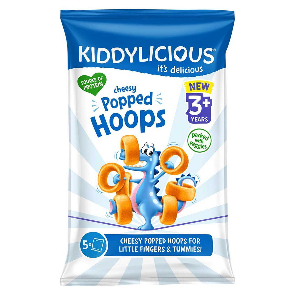 Kiddylicious Cheesy Popped Hoops 5x10g