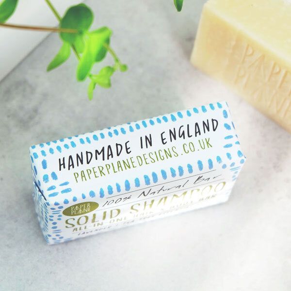 Paper Plane Solid Shampoo Bar Lavender and Tea Tree 95g