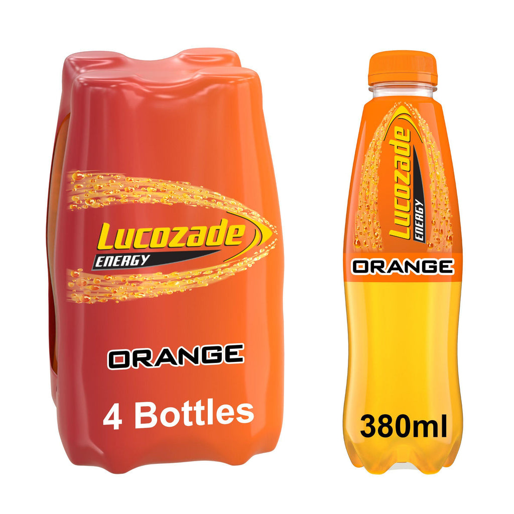 Lucozade Energy Drink Orange 4x380ml