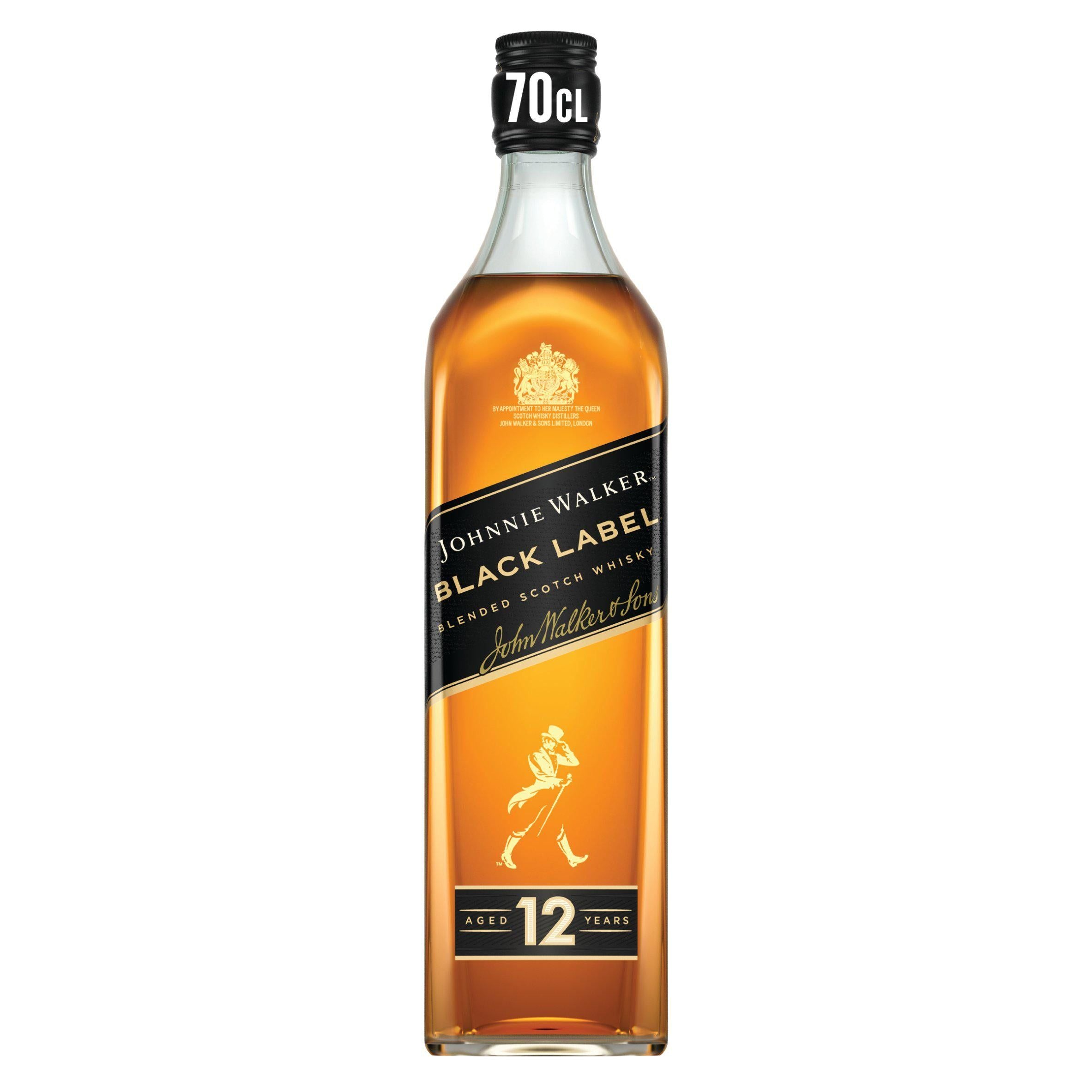 Johnnie Walker Black Label Blended Scotch Whisky 70cl