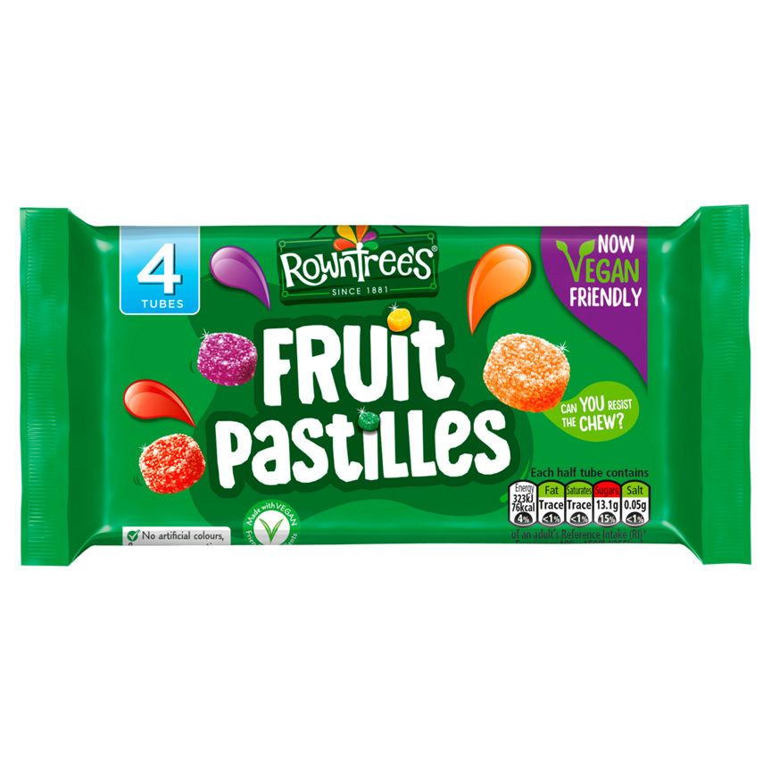 Rowntree's Fruit Pastilles Vegan Friendly Sweets Multipack