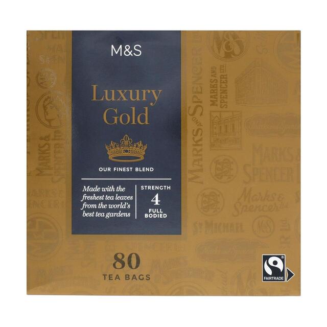 M&S Fairtrade Luxury Gold Teabags   80 per pack - McGrocer