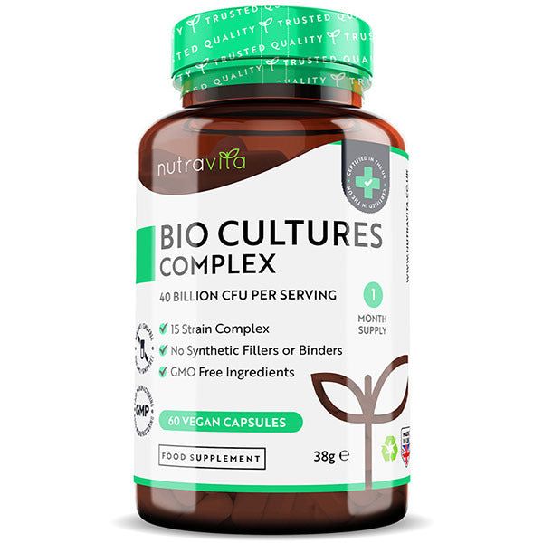 Nutravita 40 Billion CFU Bio Cultures (15 Strains) - 60 Caps GOODS Superdrug   