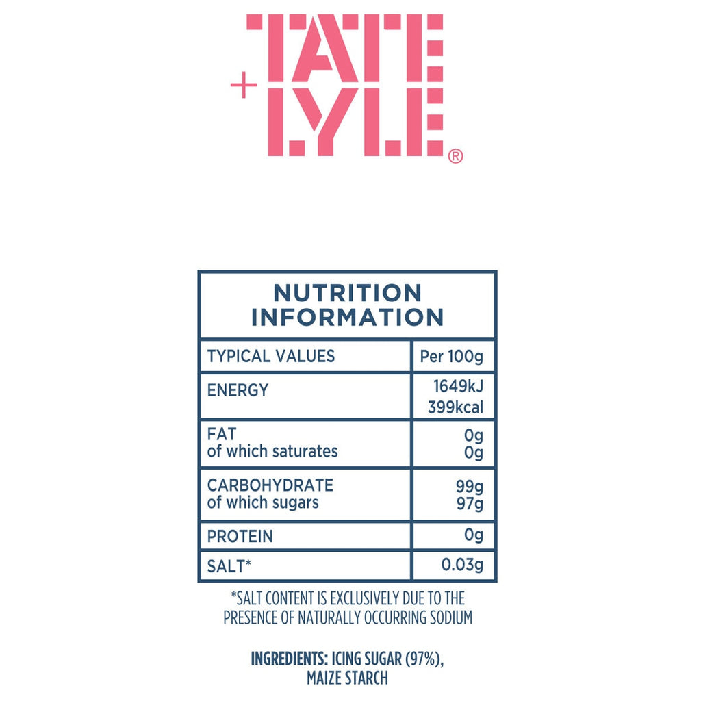 Tate & Lyle Fairtrade Icing Sugar, 3kg