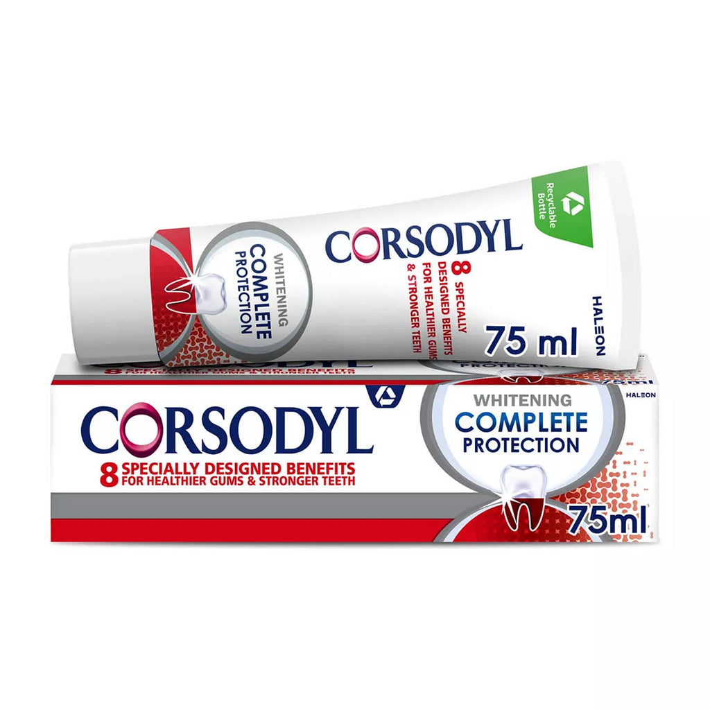 Corsodyl Complete Protection Gum Care Toothpaste Whitening 75ml