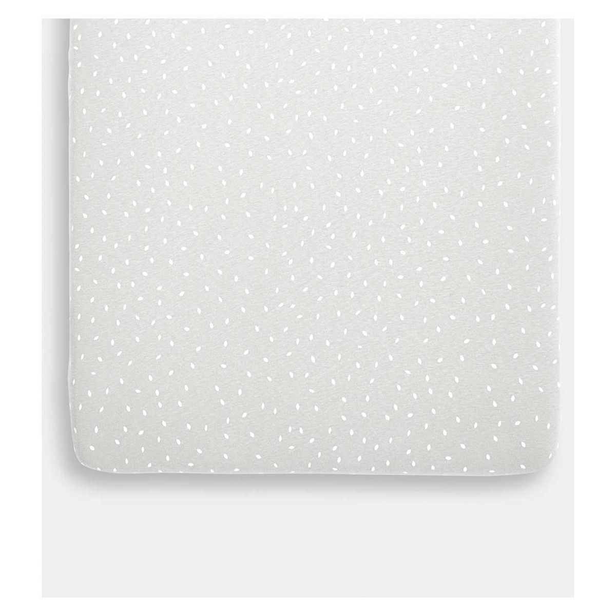 The Little Green Sheep Organic Crib Fitted Sheet - Dove Rice General Household Boots   