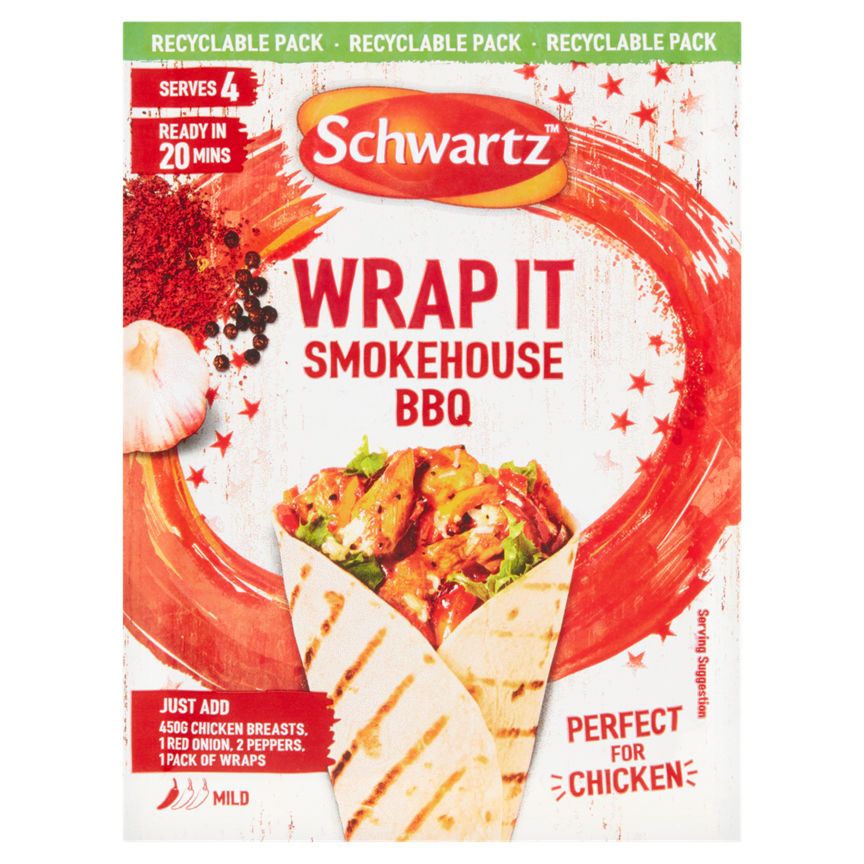 Schwartz Wrap It Smokehouse BBQ Recipe Mix