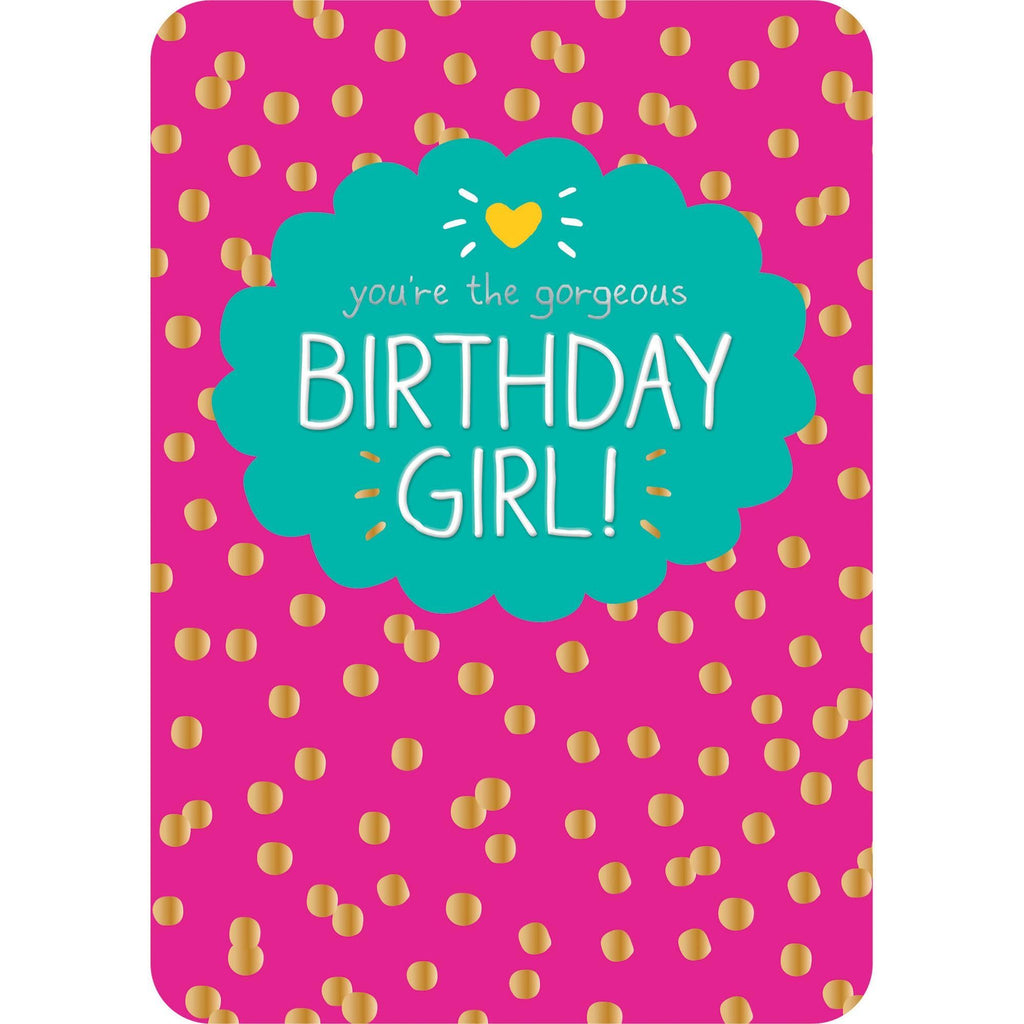 Pigment Productions Birthday Girl Card Fun Pink Kids Greeting Card