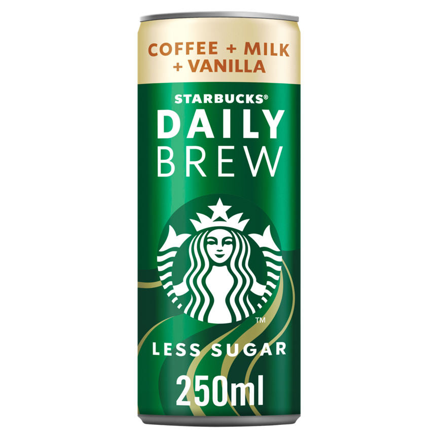 Starbucks Daily Brew Vanilla Flavour Iced Coffee with Milk