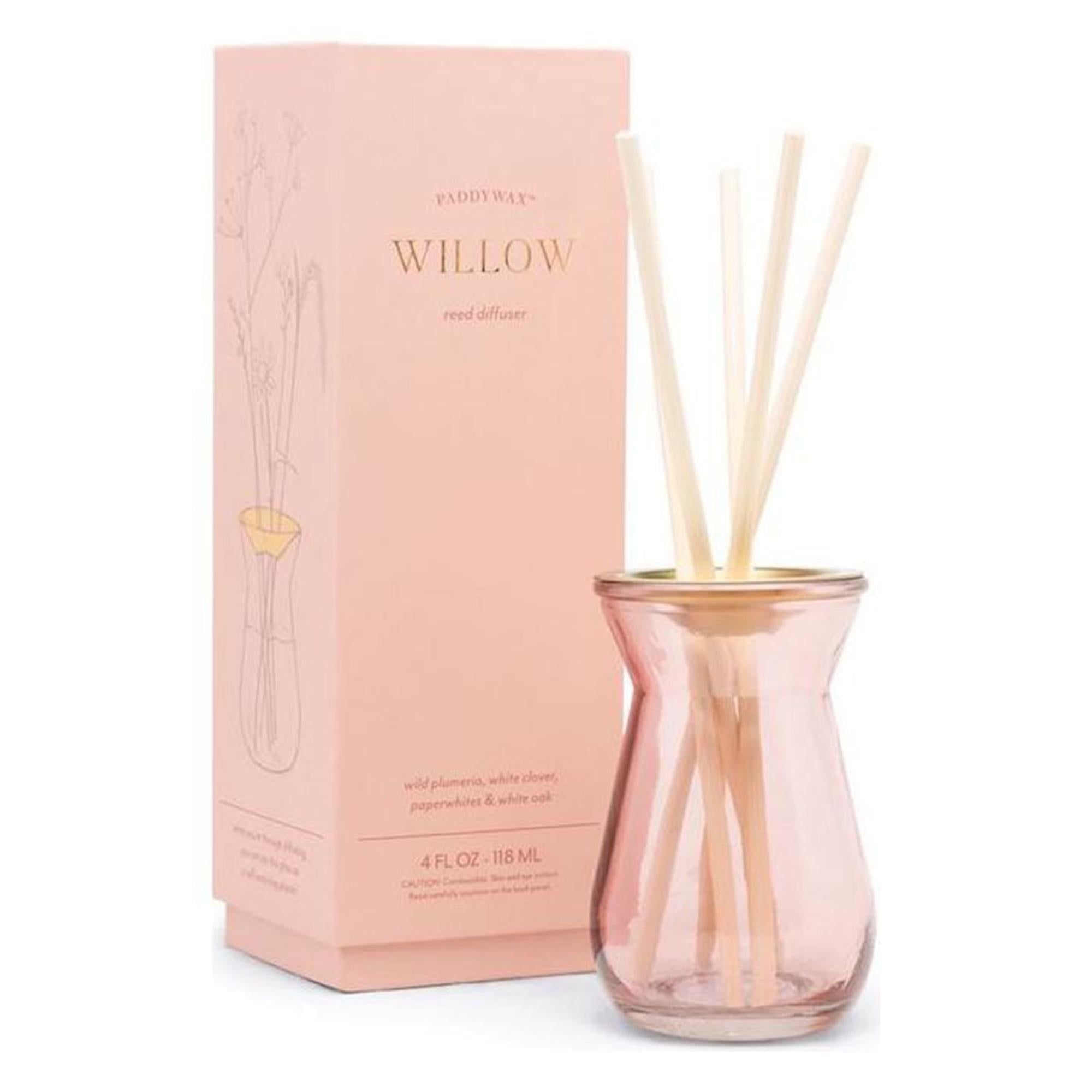 Paddywax Flora 118ml Bulb Pink Glass Diffuser - Willow GOODS Sainsburys   