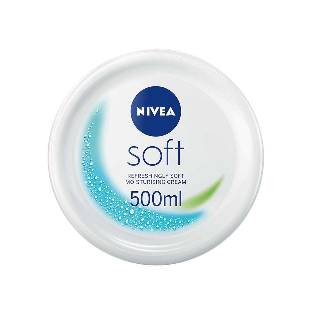 NIVEA Soft Moisturising Cream for Face, Hand and Body, 500ml