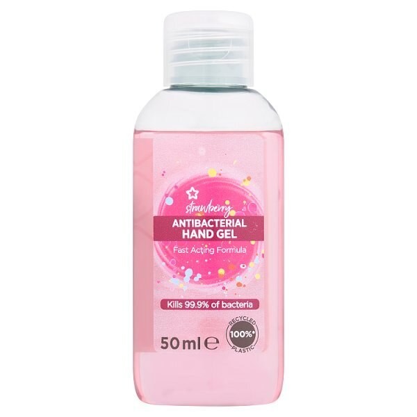 Superdrug Strawberry Antibacterial Hand Gel 50ml