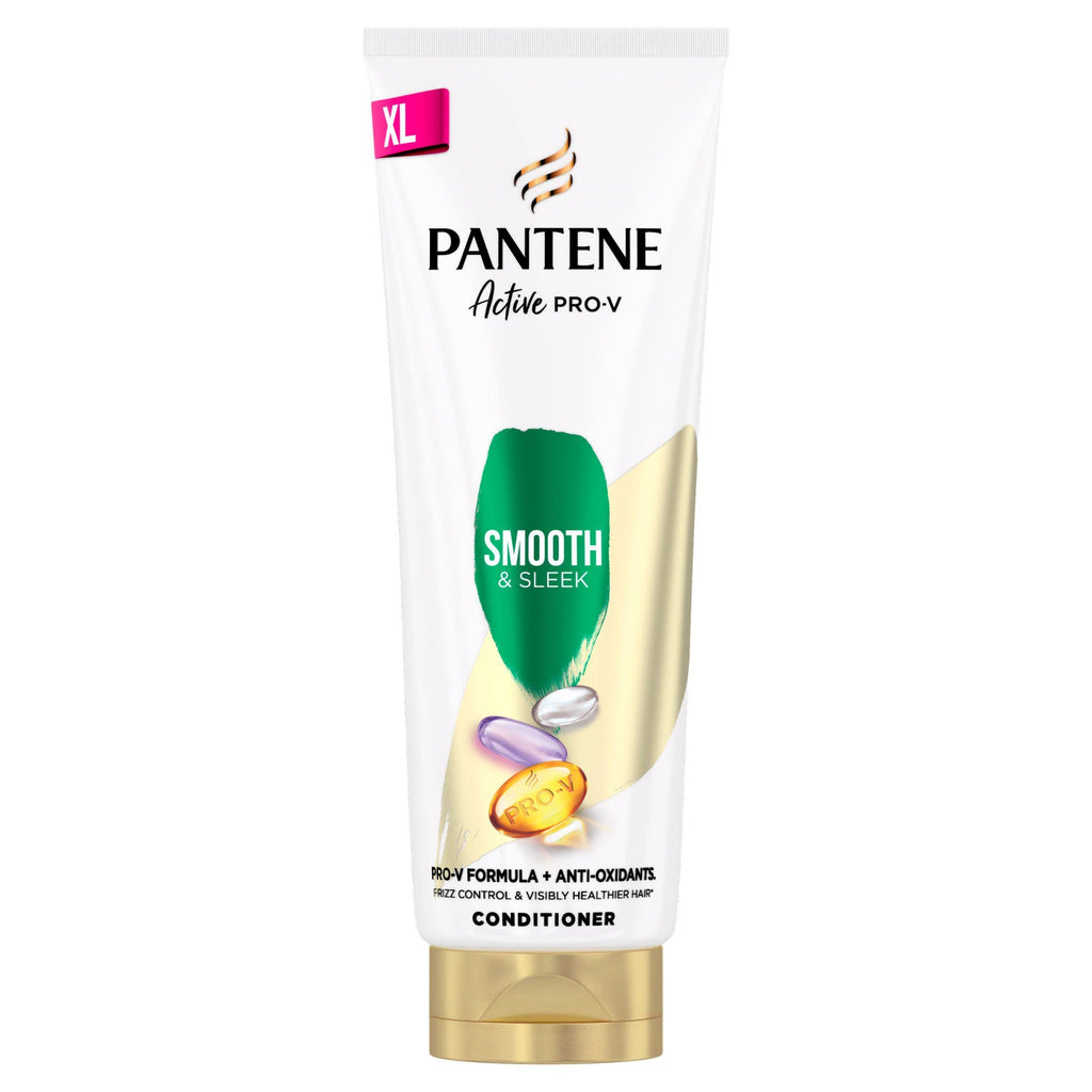 Pantene Pro-V Smooth & Sleek Hair Conditioner 2x The Nutrients In 1 Use 350ml