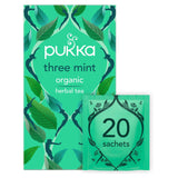 Pukka Organic Three Mint Tea Bags x 20 All tea Sainsburys   