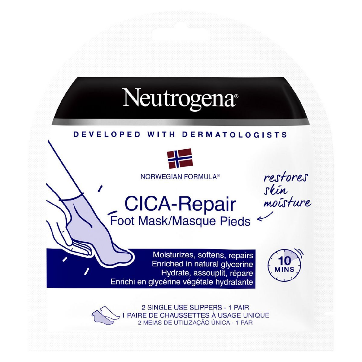 Neutrogena Norwegian Formula Cica-Repair Foot Mask GOODS Boots   