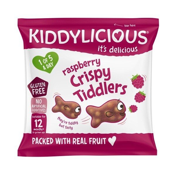 Kiddylicious Raspberry Crispy Tiddlers 12g