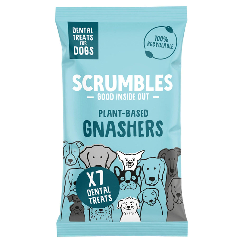 Scrumbles Plant Based Gnashers Dental Treats For Dogs 125g x7