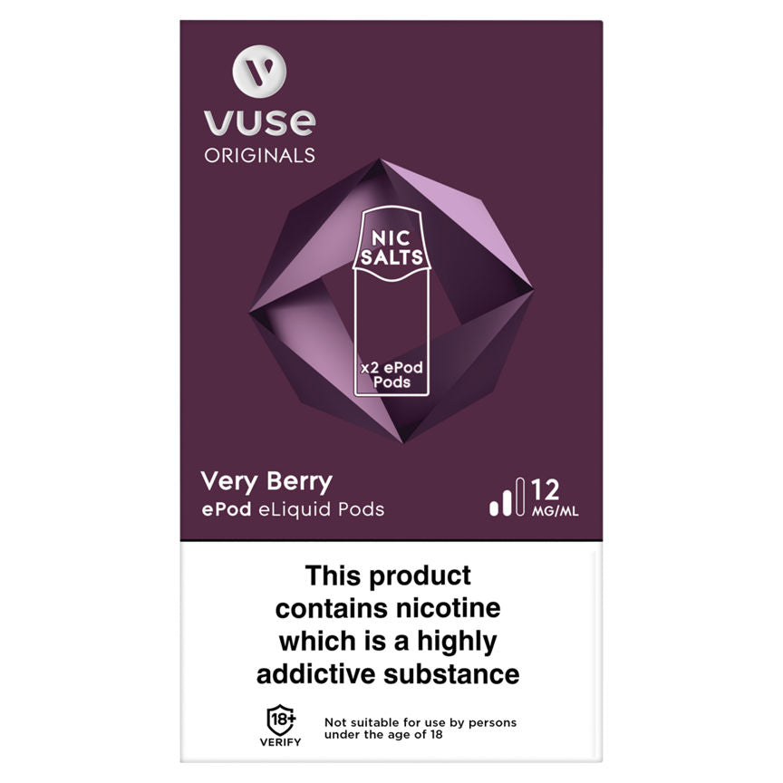 Vuse Originals Very Berry ePod eLiquid Pods