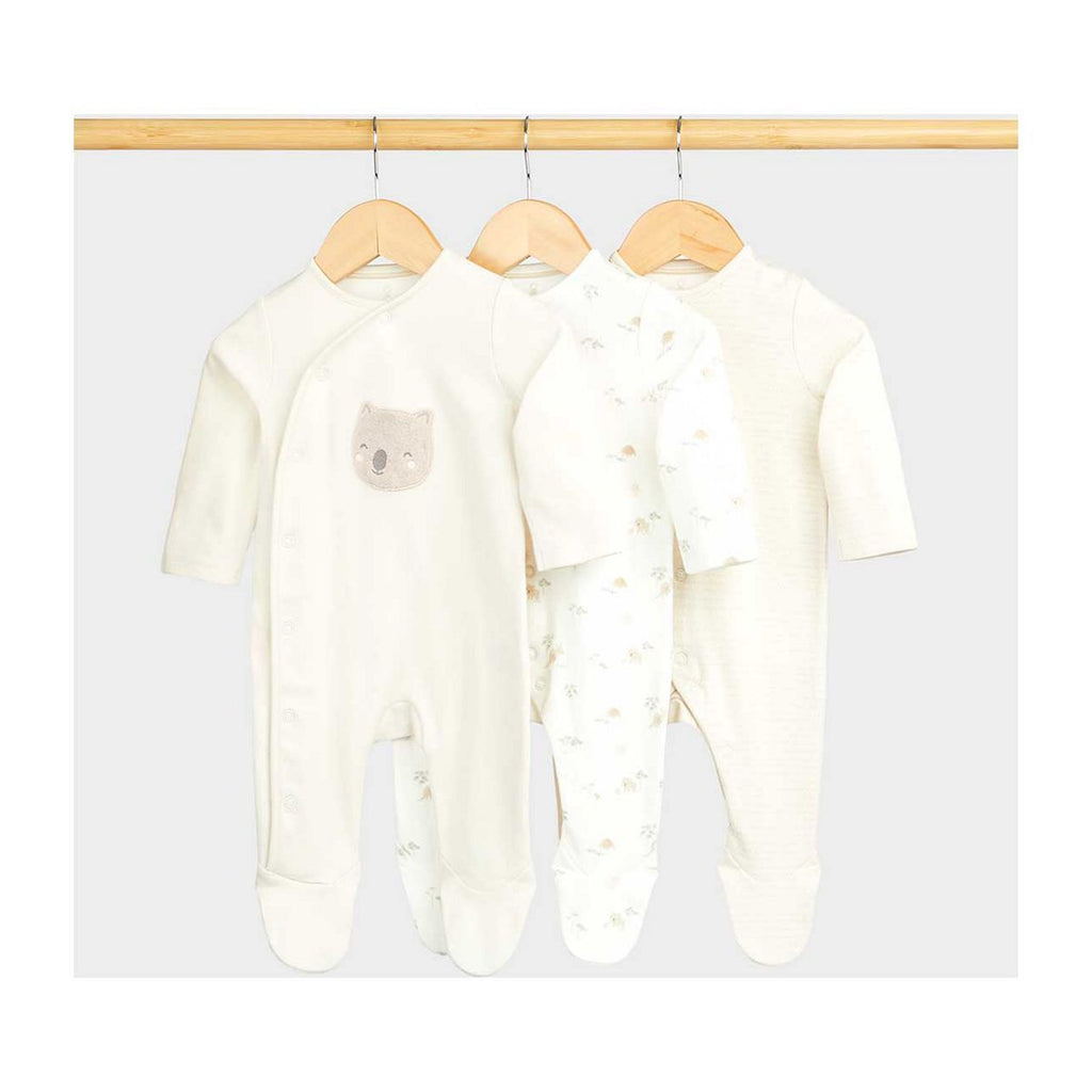 Mothercare My First Kangaroo All-in-Ones - 3 Pack