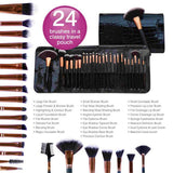 Rio 24 Piece Professional Cosmetic Make Up Brush Set GOODS Superdrug   