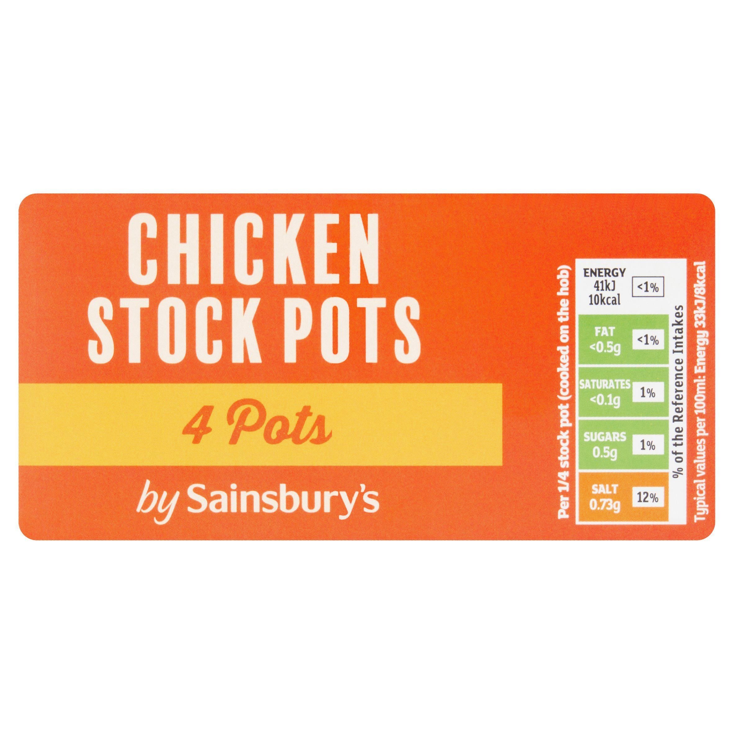 Sainsbury's Chicken Stockpots x4 112g GOODS Sainsburys   