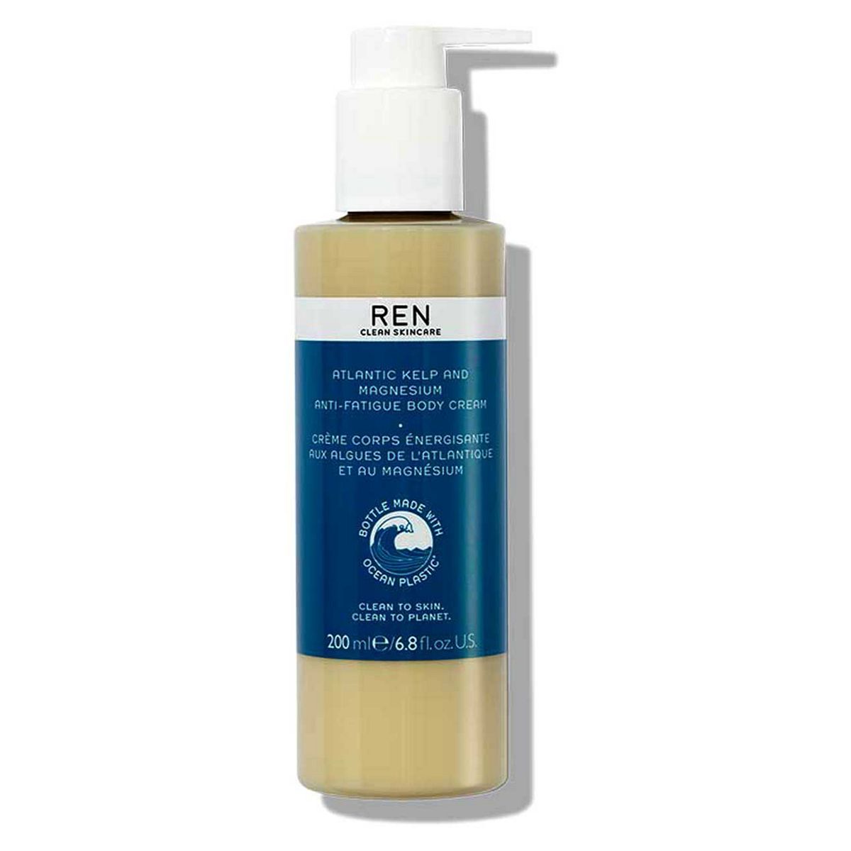 REN Clean Skincare Kelp & Magnesium Anti-Fatigue Body Cream 200ml Body Care Boots   