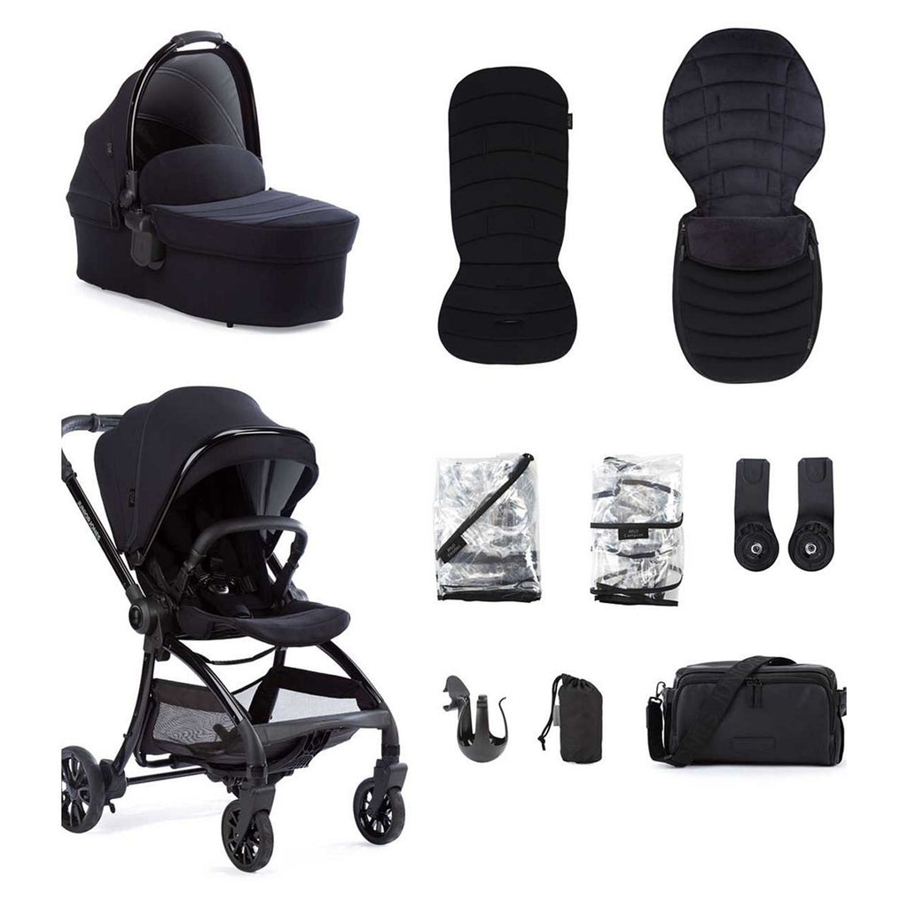 Junior Jones Aylo Essential Stroller Bundle – Rich Black