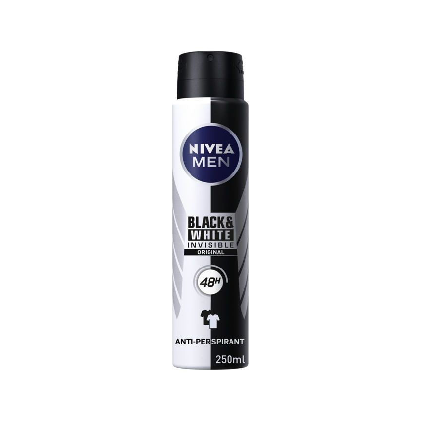 Nivea Men Anti-Perspirant Deodorant Spray Black & White Original 48 Hours Deo