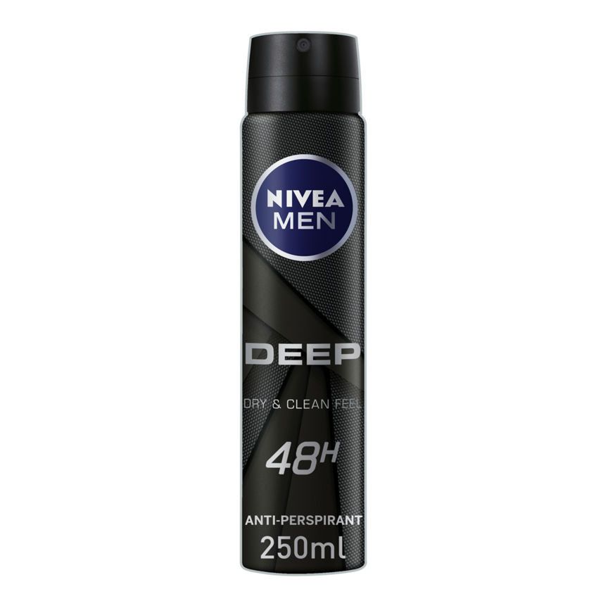 Nivea Deep Anti-perspirant Deodorant Spray 250ML GOODS ASDA   