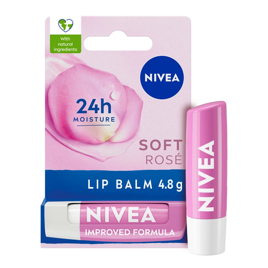 Nivea Soft Rose Lip Balm 4.8g