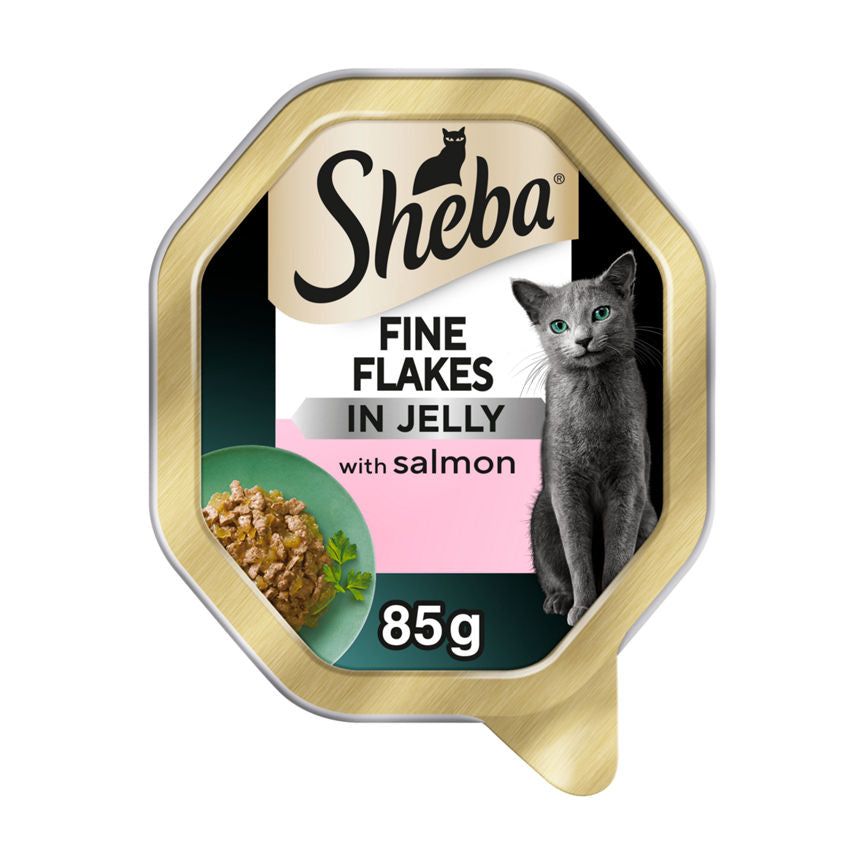 Sheba Fine Flakes In Jelly with Salmon 85g GOODS ASDA   