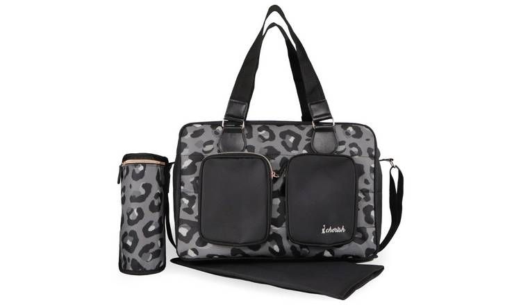 My Babiie Deluxe Changing Bag - Black Leopard