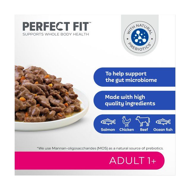 Perfect Fit Advanced Nutrition Adult Cat Food Pouches Mixed in Gravy   12 x 85g GOODS M&S   