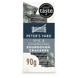 Peter's Yard Rye & Charcoal Sourdough Crackers   90g GOODS M&S   