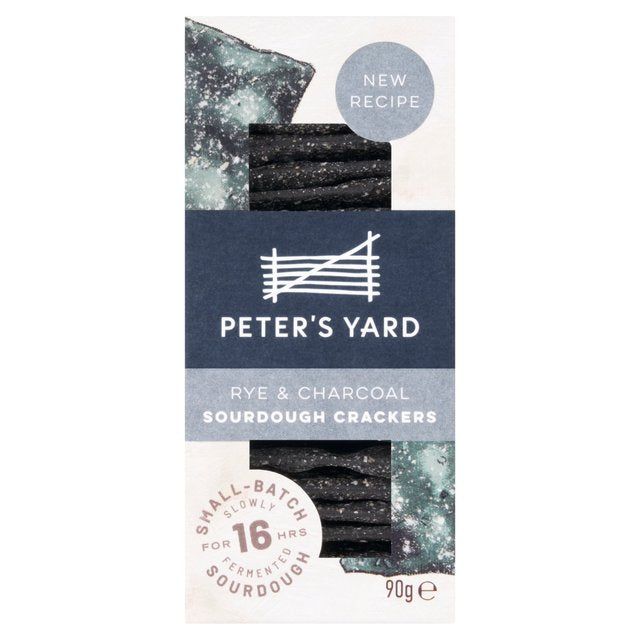 Peter's Yard Rye & Charcoal Sourdough Crackers   90g