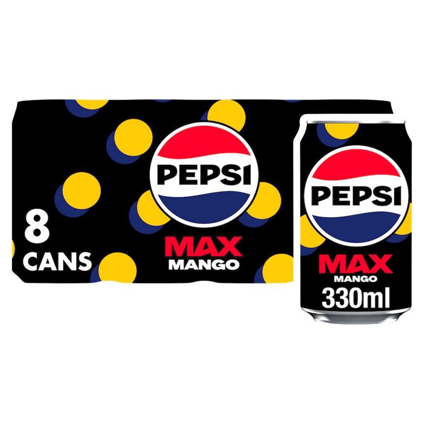 Pepsi Max Mango 8 x 330ml GOODS ASDA   