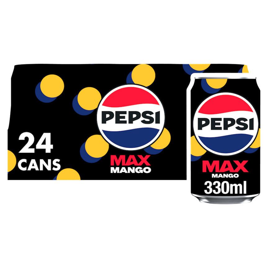 Pepsi Max No Sugar Mango 24 x 330ml