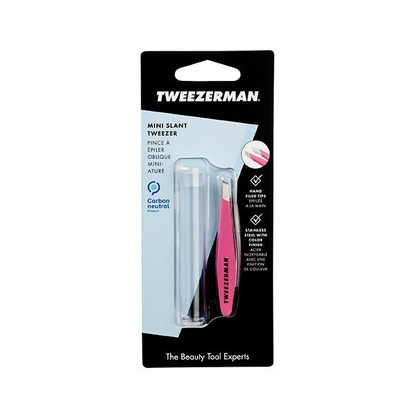 Tweezerman Pink Oval Mini Slant Tweezer GOODS Superdrug   