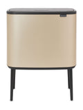 Brabantia Metallic Gold Bo 3 x 11L Touch Bin