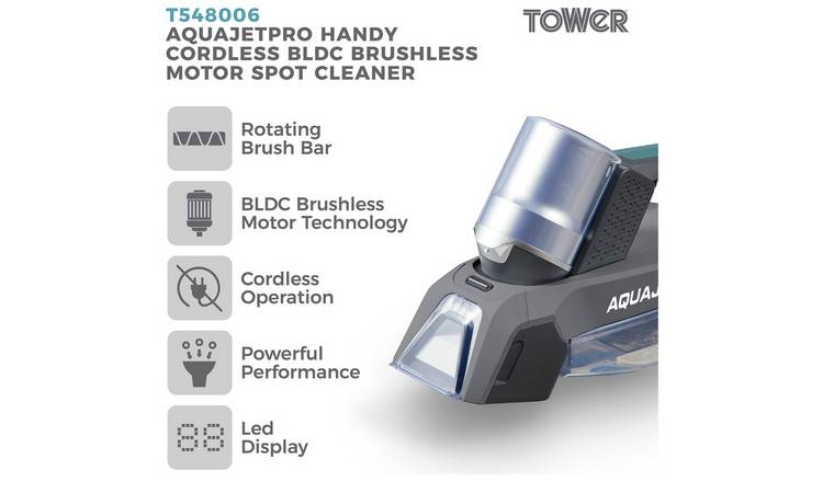 Tower Aquajet Pro Handy Cordless Spot Cleaner GOODS Argos